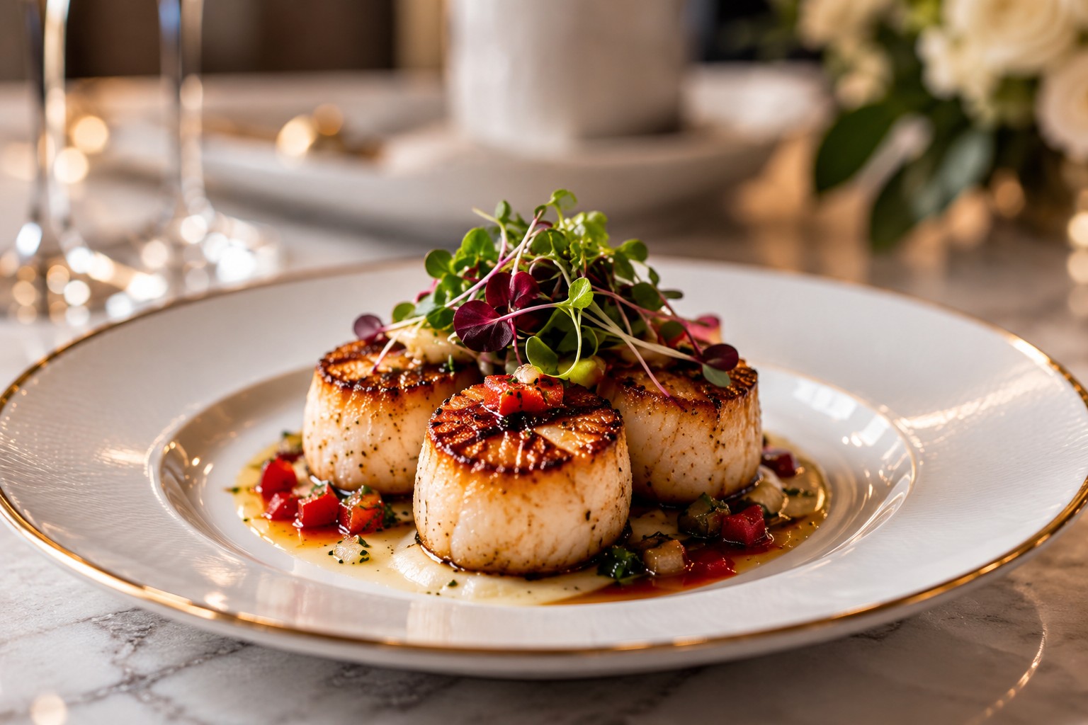 Chef-crafted custom menu